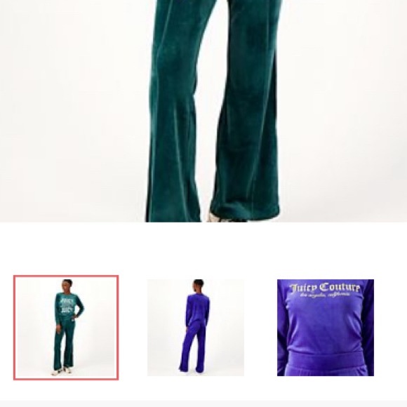 Juicy Couture Set Medium size winter green velvety - Picture 2 of 2